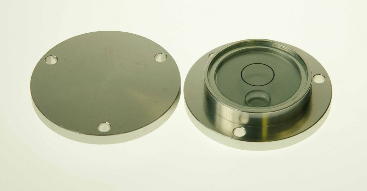 Libela kulatá s hliníkovou přírubou 9mm/m, CL30-554012
