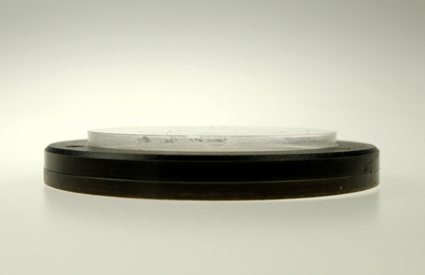 Libela DF 80, průměr 80mm, černá plastová příruba, černý terč 0°,1°,2°