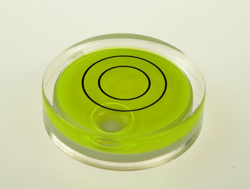 Libela D 40, průměr 40 mm, 2 kružnice, žluto - zelená - Natura Hradec